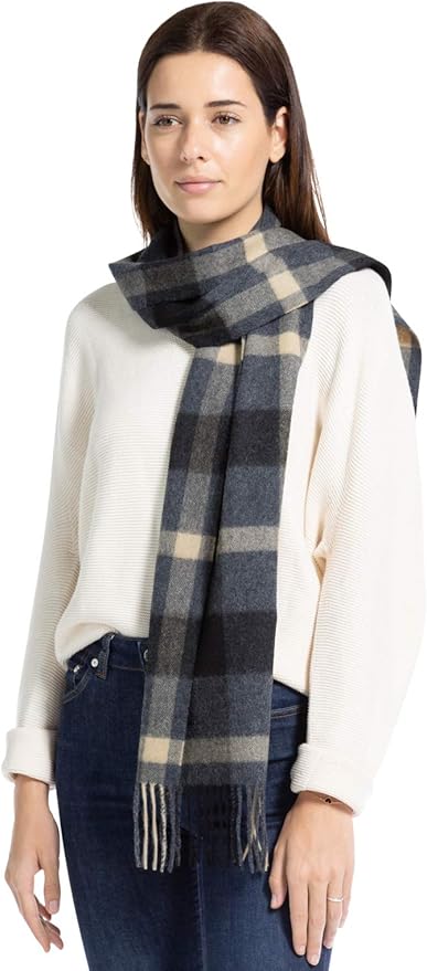 Fishers Finery Women's 100% Pure Cashmere Winter Scarf