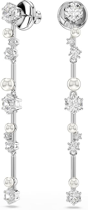Swarovski Constella Crystal and Pearl Jewelry Collection, Rhodium Finish