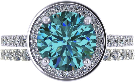 NANA Jewels Sterling Silver Engagement Rings for Women - Choose Simulated Morganite, Citrine, Aquamarine & More