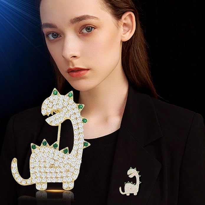 UNVAK Animal Brooches for Women Pearl Rhinestones Animal Brooch Pin Cute Animal Jewelry Gift for Wife Mom Girlfriends