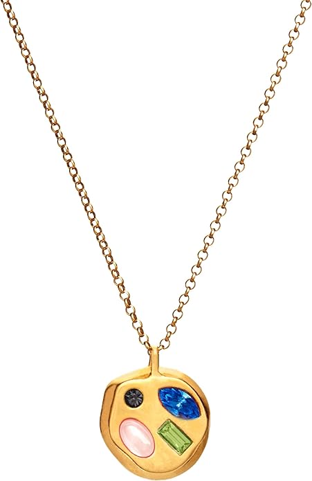 Birthdate 14k Gold Necklace for Women - 16-20in Adjustable 14 Karat Gold Chain with Lobster Clasp - Cadenas de Oro 14k Puro Para Mujer, Ladies Jewelry Birthstone