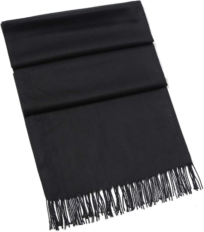 Cindy & Wendy Pashmina Shawls and Wraps Large Scarfs for Women Wedding Party Bridal Long Fashion Solid Shawl Wrap Fringes