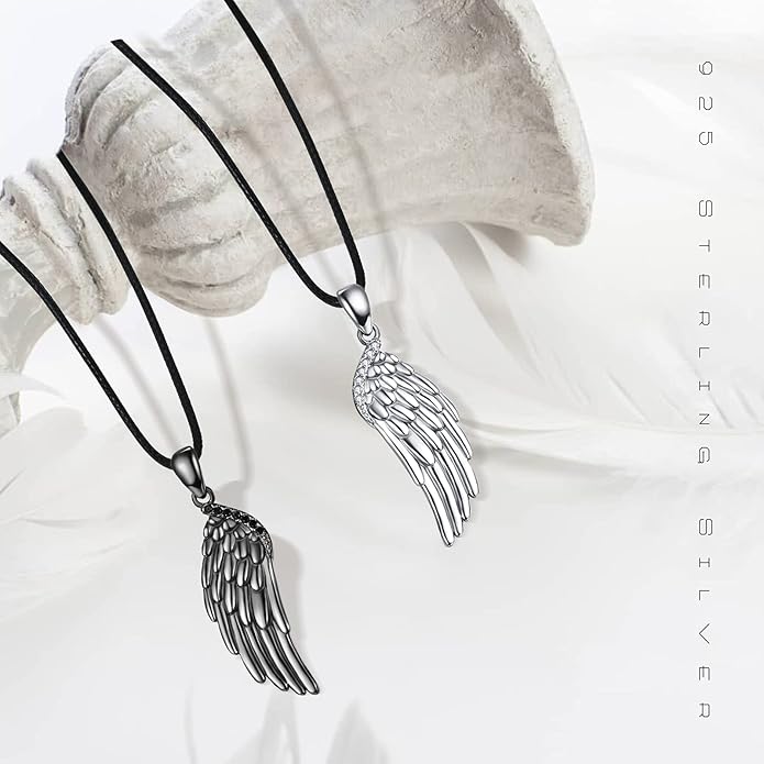 OHAYOO Dragon Phoenix Matching Necklace for Couples 925 Sterling Silver Yin Yang Pendant Necklaces for Couples Jewelry for Him and Her