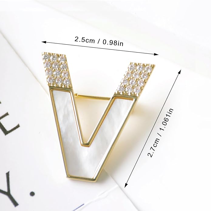 Jerler Sliver Crystal Brooch Pin Rhinestone Lapel Pin Jewelry for Women, Banquet Scarf Pearl Pins for Wedding Bridal Party