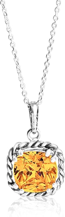 JEAN RACHEL JEWELRY 925 Sterling Silver Necklace for Women - Rope with Cubic Zirconia Vintage Design - Hypoallergenic, Lead & Nickel Free Jewelry - Artisan Handcrafted Statement Necklace