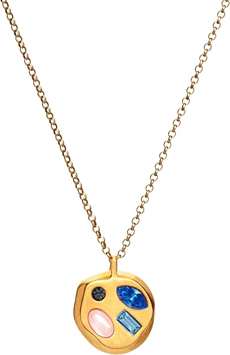 Birthdate 14k Gold Necklace for Women - 16-20in Adjustable 14 Karat Gold Chain with Lobster Clasp - Cadenas de Oro 14k Puro Para Mujer, Ladies Jewelry Birthstone