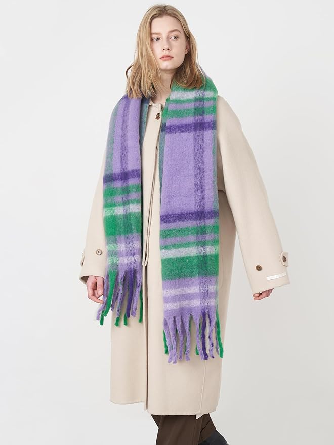 Halemet Vintage Scarfs for Women Warm Shawls and Wraps for Evening Dresses Soft Poncho Coat Thick Cardigan Wrap Cozy 2026