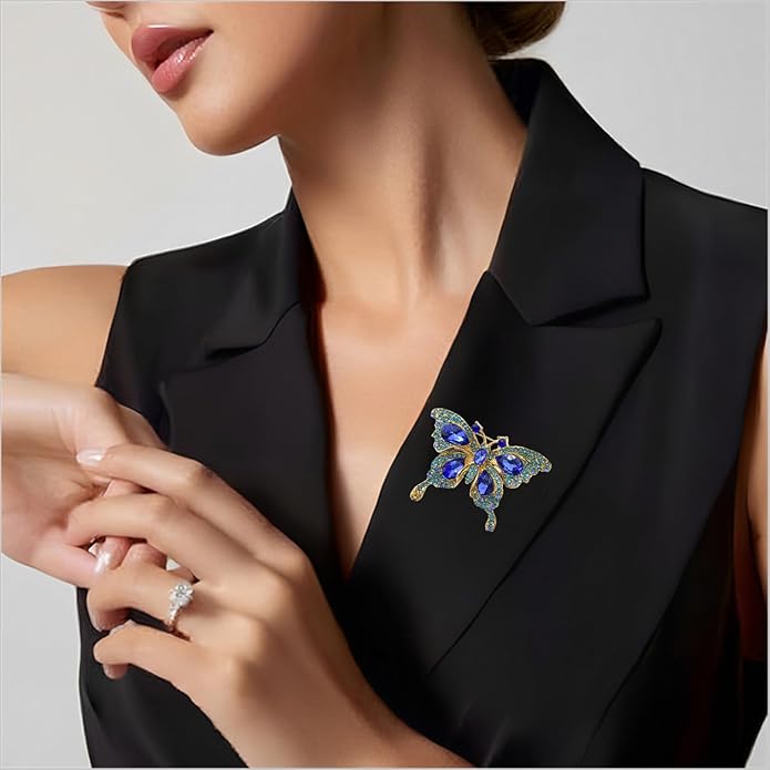 la luen Brooch Pins For Women Fashion Elegant Brooches Lapel Badges Coat Sweater Scarves Shawl Dress Accessory Wedding Party Prom Jewelry