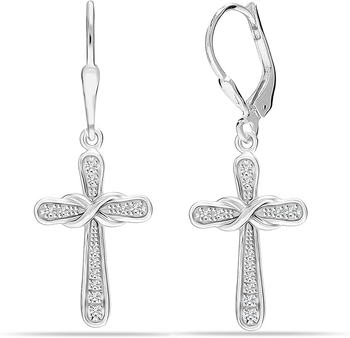 LeCalla 925 Sterling Silver Leverback Drop Earrings | Lightweight Celtic-Knot Filigree Heart Teardrop Dangle Earring for Women's Gift for Her