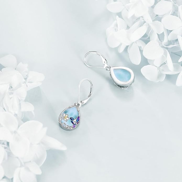 YFN Hummingbird Earrings Bird Dangle 925 Sterling Silver Jewelry Gifts for Women
