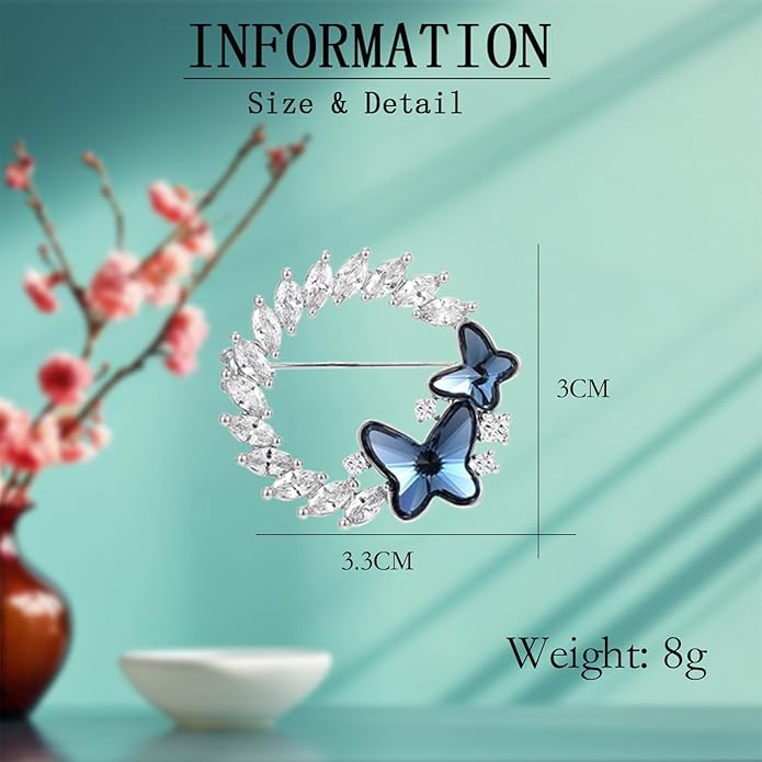 UNVAK Animal Brooches for Women Pearl Rhinestones Animal Brooch Pin Cute Animal Jewelry Gift for Wife Mom Girlfriends