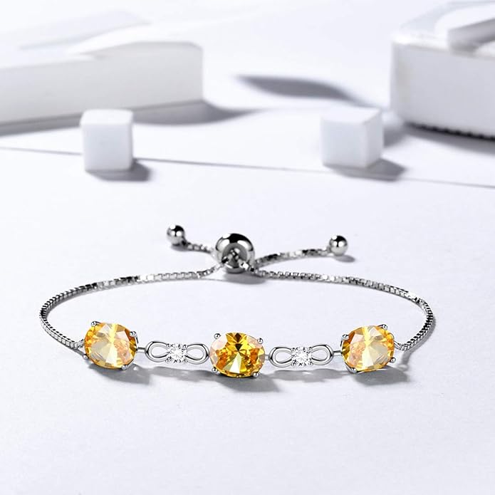 Aurora Tears 925 Sterling Silver 12 Birthstones Necklace/Earring/Ring/Bracelet Women Birthstone Pendant Crystal Fashion Birthday Jewelry Christmas Gift for Girls Women