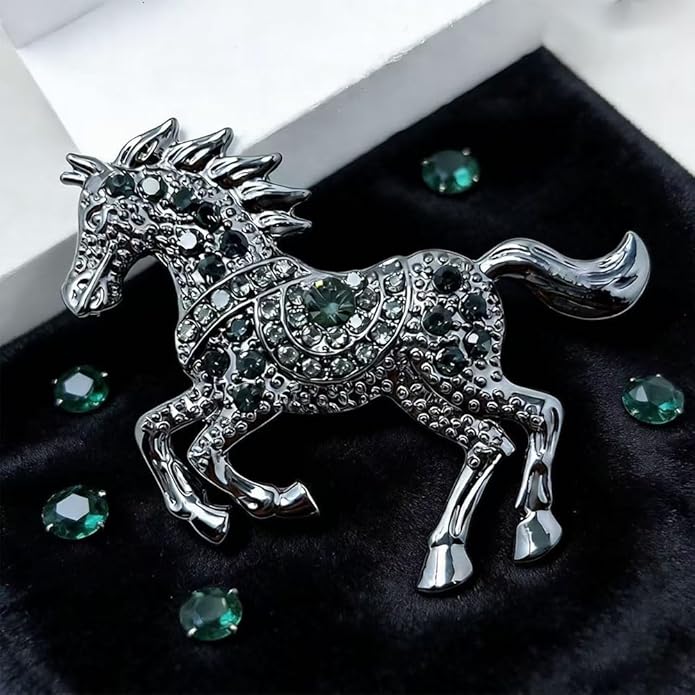 2026 New Year Of Horse Pin Brooch, Good Luck Chinese Zodiacs Horse Pins For Fashion Accessories Animal Lucky Charm Statue Feng Shui Gifts Jewelry For Women Men