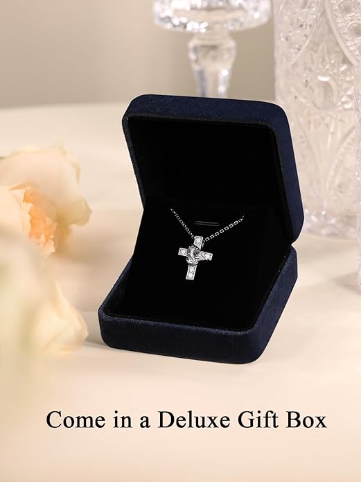CYW Moissanite Skull Cross/Spider/Raven Necklace for Men Women, Intriguing Design, Really Authentic Solid 925 Sterling Silver with Rhodium Finish, 16"/18"/20" Adjustable, Halloween Jewelry
