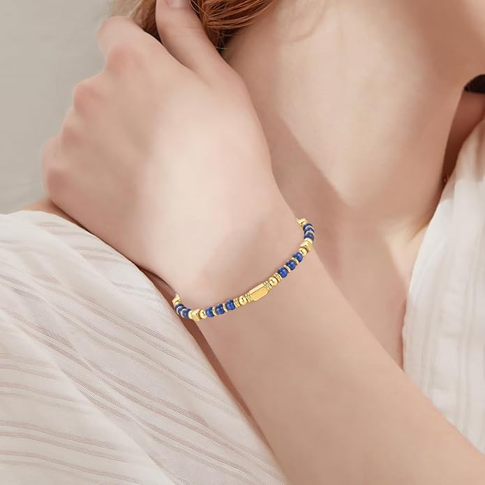 Beaded Bracelets for Women - Silver and Gold Boho Bracelets, Trendy Jewelry Gifts for Lover, Mom, Friends