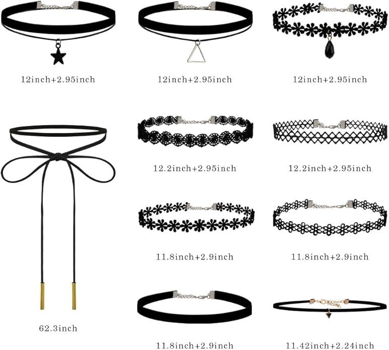 Choker Necklace for Women, Choker Necklaces for Woman, Black Choker, Chokers for Women
