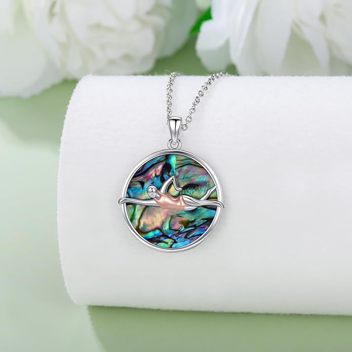 Soccer/Basketball/Gymnastics/Swimming/Ballet/Running/Golf/hockey Necklace 925 Sterling Silver Sport Jewelry Birthday Christmas Gifts for Women