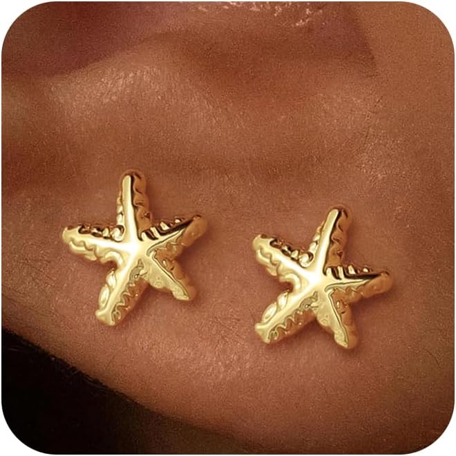 Freekiss Gold Chain Studs Earrings for Women Trendy: Hypoallergenic 14K Gold Plated Dangle Earrings Dainty Small Long Chain Earring Set Fashion Gold Jewelry for Women