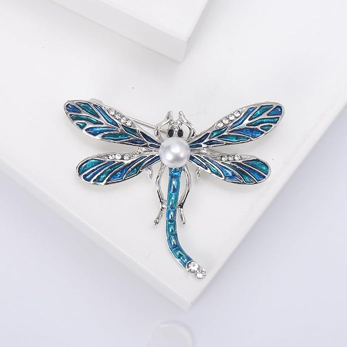 LuvQaze Animal Brooch for Women Men Zirconia Rhinestone Abalone Shell Animal Lapel Pin Christmas Birthday Holiday Gift for Wife Mother Girlfriend Daughter
