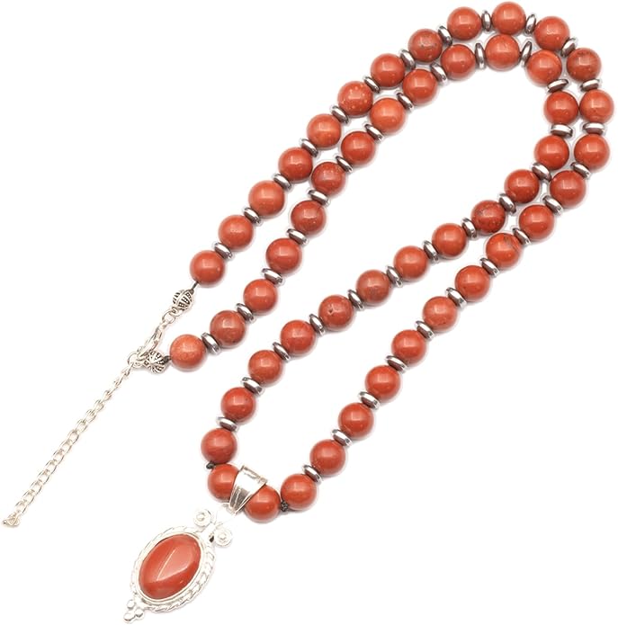 Natural Carnelian Agate Silver Pendant, Genuine Black Onyx Beaded Necklace, Gemstone Strong Necklace, 18x13 Cabachon, Fashion Dainty Jewelry, Healing Crystal Chakra Necklace, Minimalist Necklace