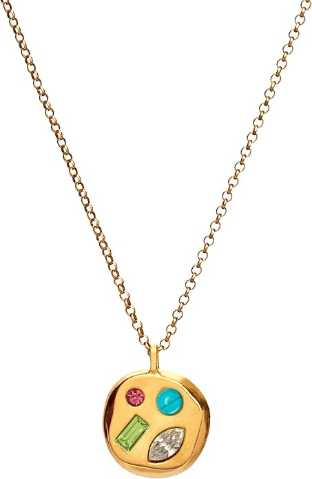 Birthdate 14k Gold Necklace for Women - 16-20in Adjustable 14 Karat Gold Chain with Lobster Clasp - Cadenas de Oro 14k Puro Para Mujer, Ladies Jewelry Birthstone