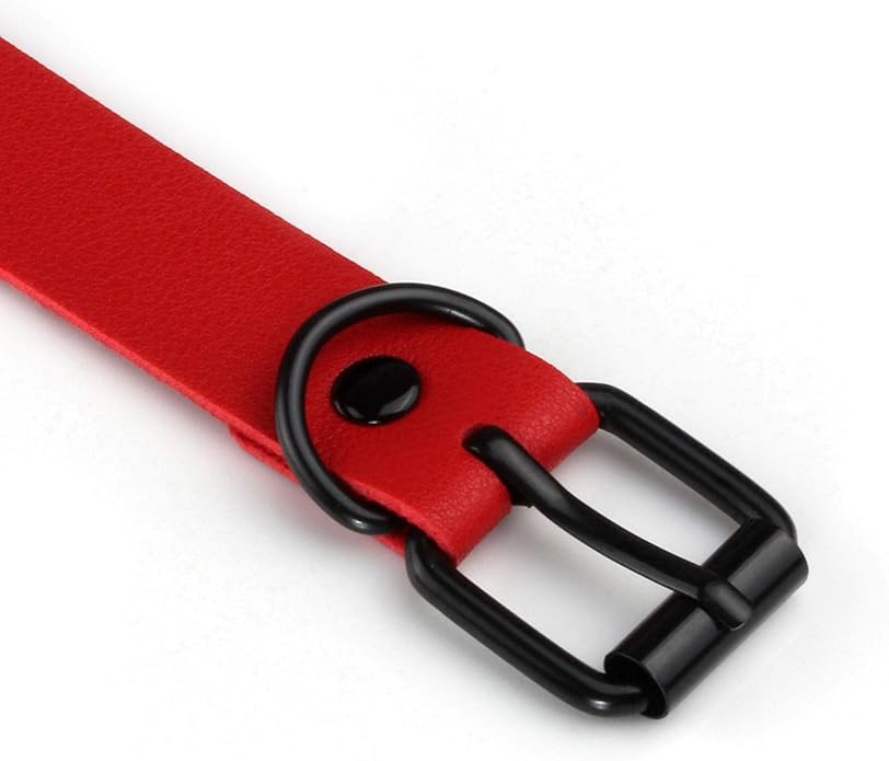 MILAKOO PU Leather Punk Choker Necklaces Circle/Heart Charm Adjustable Collar Necklace for Women