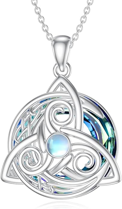 Seiyang 925 Sterling Silver Mustard Seed/Cross/Star of David/Triquetra Trinity Knot/Celtic/Claddagh Necklace Christian/Irish Jewelry Gifts for Women Mom Her