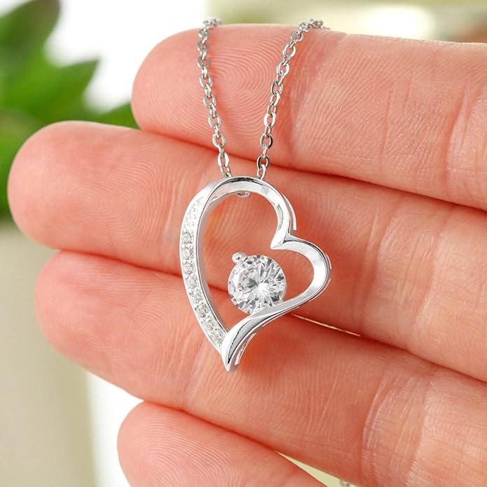 Couples Gifts Necklace To My Soulmate Necklace Birthday Christmas Jewelry Romantic Gifts For My Wife with Message Card Box Personalized Gift Present Pendant for Future Wife Soulmate Girlfriend