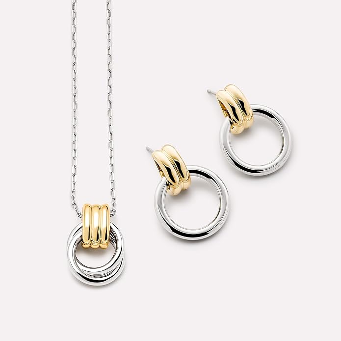 Ana Luisa Pendant Necklaces for Women - 14K Gold Plated and Silver Rhodium Necklace - Pearl, Heart, Circle, Moonstone, Gemstone, Knot Charm Styles - Hypoallergenic, Dainty, Trendy Layering Necklaces