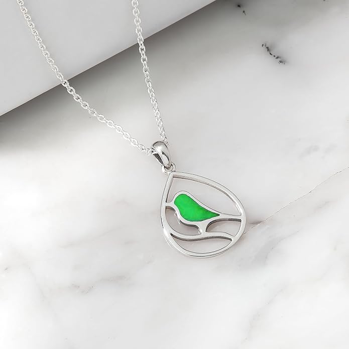 Boma Jewelry Sterling Silver Bird Necklace, 16 inches