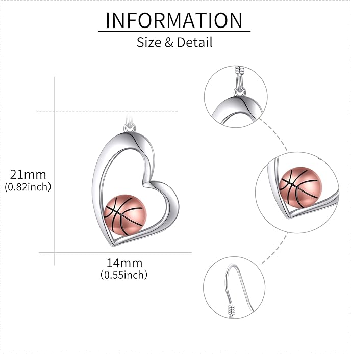 Pickleball/Tennis/Soccer/Volleyball/Golf/Hockey/Basketball Earrings for Women 925 Sterling Sliver Sports Ball Earrings Pickle Ball Dangle Earrings Pickleball Jewelry Gifts for Women Lover