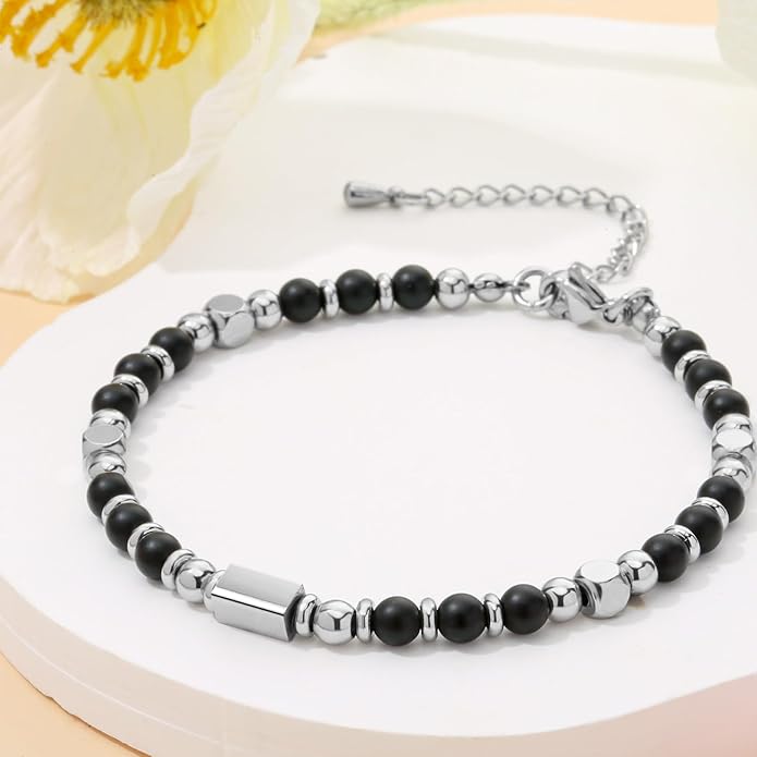 Desimtion Healing Natural Stone Bracelets for Women Girls, Sometimes You Forget You're Awesome -Christmas Gifts for Women Teen Girls, Best Friend Birthday Gifts for Women Friendship Bracelets