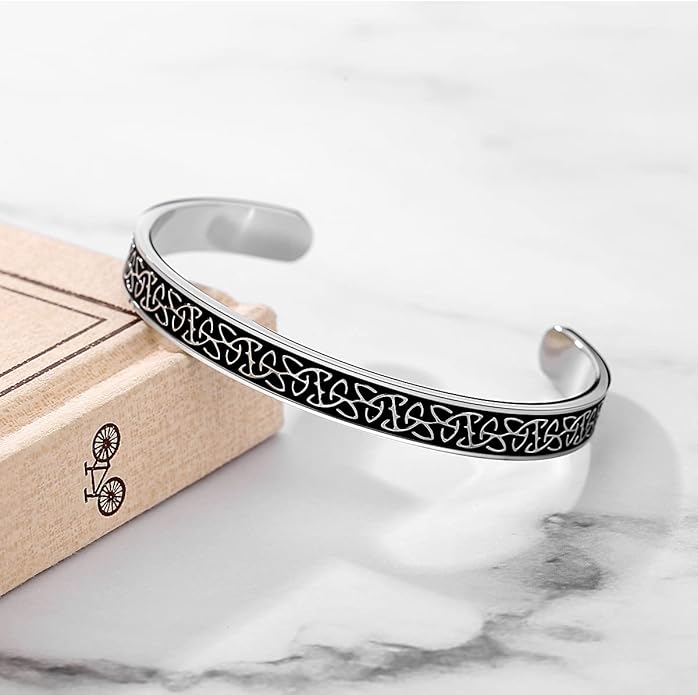 TONY & SANDY Inspirational Bracelets for Women Teen Girls Personalized Gifts for Daughter Granddaughter Mom Sister Friends Stainless Steel Engraved Cuff Birthday Easter Christmas