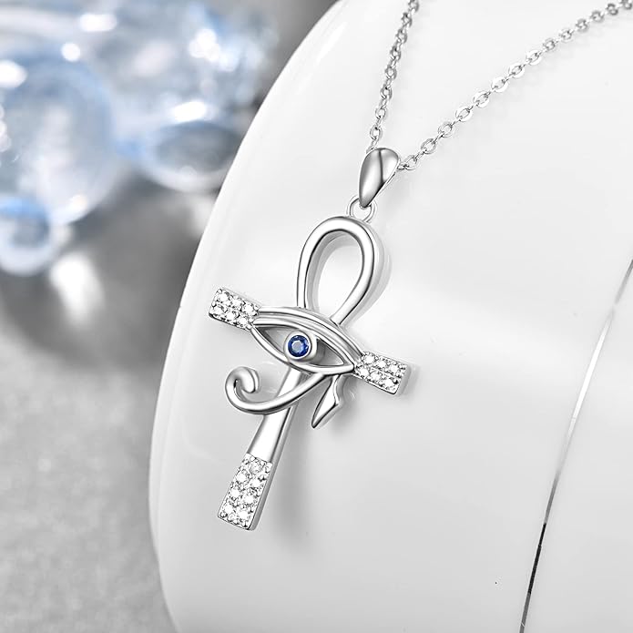 Dreamboat Sterling Silver Evil Eye Necklace for Women Protection Necklace Hamsa Nazar Mal De Ojo Turco Spiritual Jewelry Evil Eye Gifts