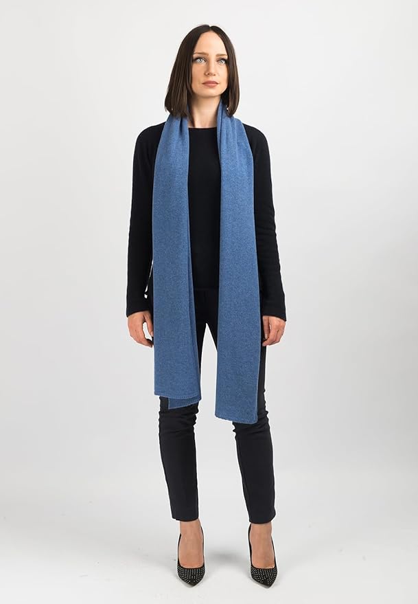 Dalle Piane Cashmere - 100% Cashmere Scarf - Made in Italy - Winter Neck Warmer (14" x 77") - Christmas Gift