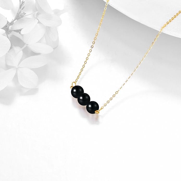 KECHO 14K Real Gold Freshwater Cultured Pearl Pendant Necklace 14K Solid Gold Jewelry Anniversary Birthday Gifts for Women