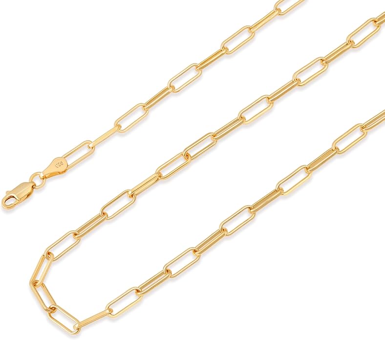 925 Sterling Silver Singapore Chain Lobster Clasp Paperclip Necklace for Women Sparkling Chain 2mm2.5mm3mm4mm5mm Gifts for Her