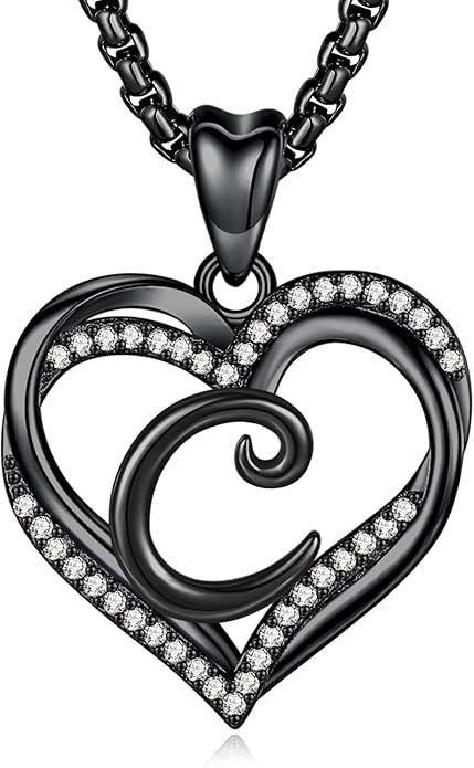 INFUSEU Unique Initial Necklaces for Women Girls Small Heart Letter Jewelry, Meaningful Personalized Gifts