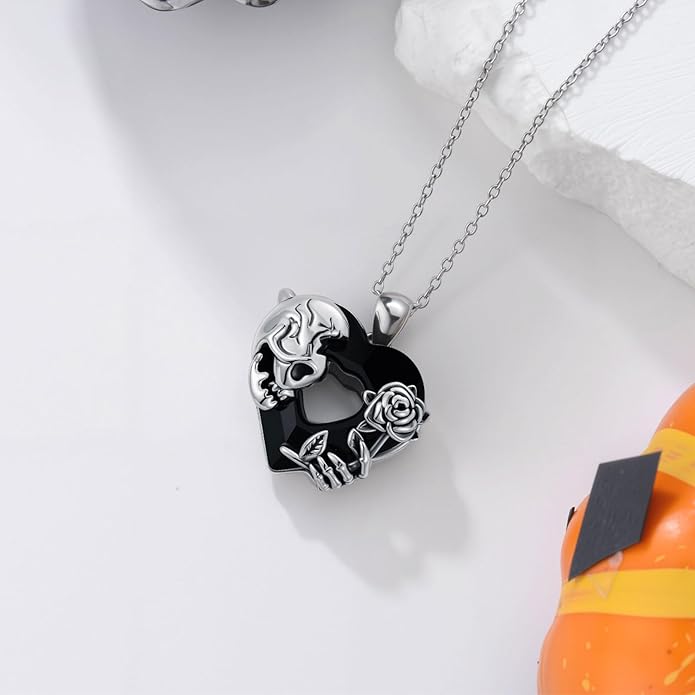 KoyeKei Sterling Silver Halloween Necklace Gothic Jewelry Gifts for Women Men