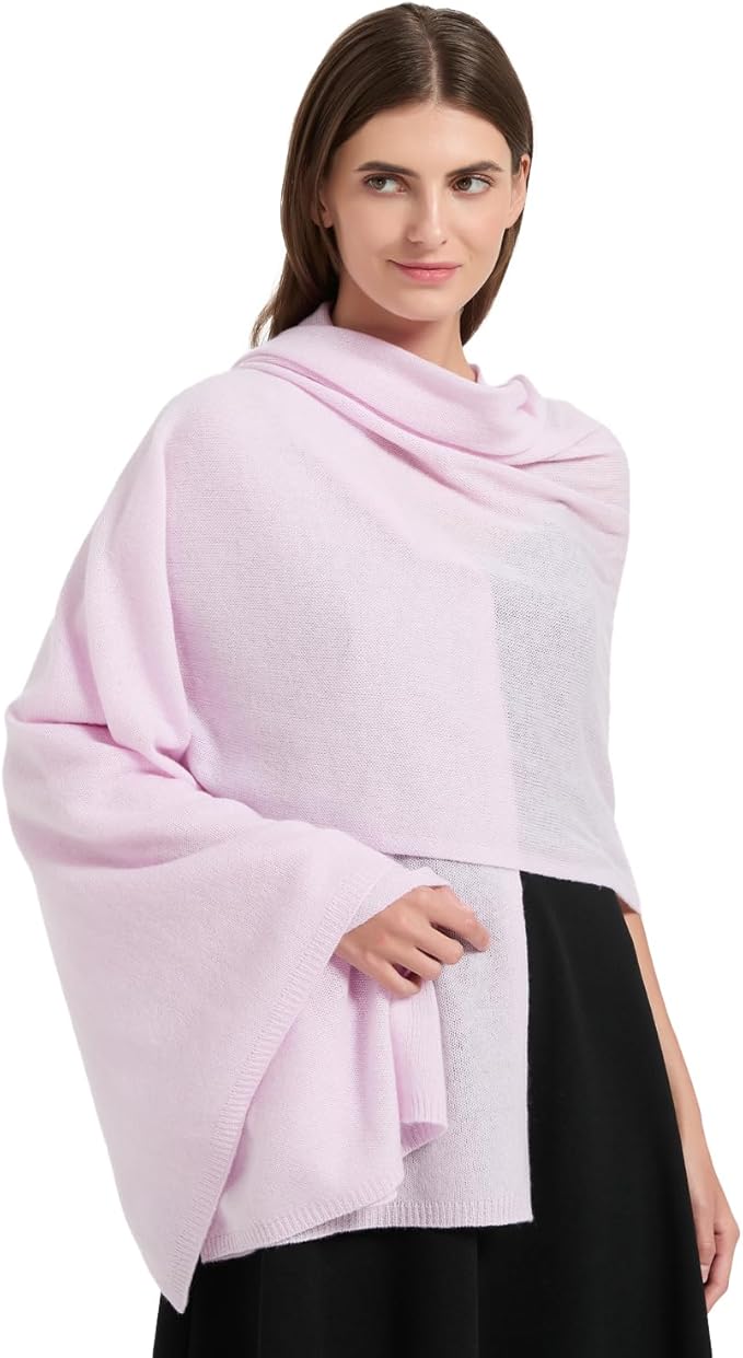 Erdenech Luxury Cashmere Wool Blend Wrap for Women, All-Season Travel Wrap Shawl, Extra Large Blanket Shawl Scarf Pashmina