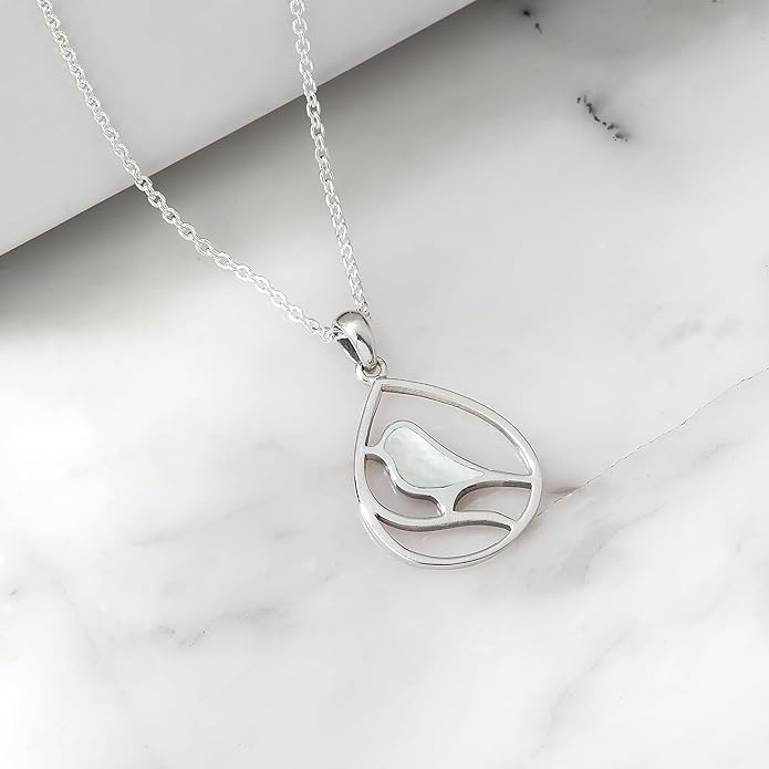 Boma Jewelry Sterling Silver Bird Necklace, 16 inches