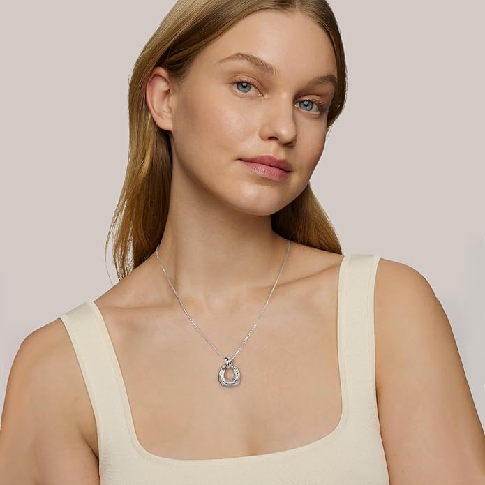 Pendant Necklace for Women Statement Gold Silver Necklace Trendy Jewelry for Women