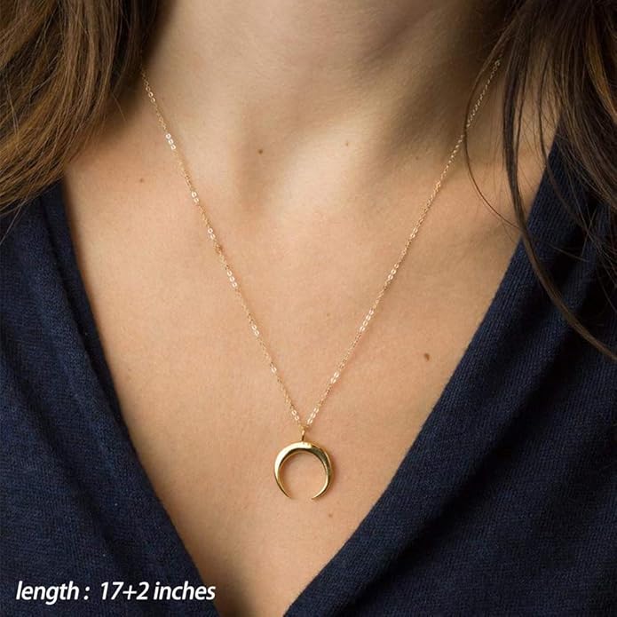 Turandoss Gold Layered Necklaces for Women - 14K Gold Plated Handmade Multilayer Bar Pearls Coin Disc Moon Butterfly Medallion Adjustable Dainty Layered Choker Necklaces for Women Jewelry