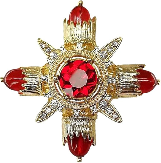 JKQBUX Versailles series Baroque elegant Brooches Pin for Women Men Girls Retro Court Pearl Corsage Pin delicate accessory