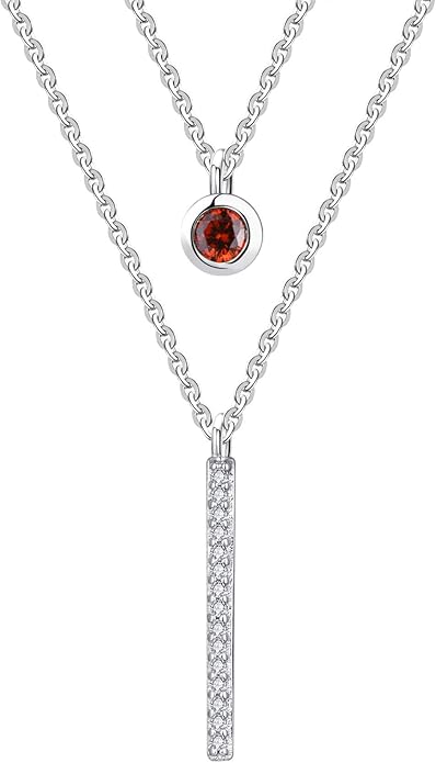 JO WISDOM Choker Layered Y Necklaces,925 Sterling Silver Choker Layered Coin Pendant Necklace,Jewelry for Women