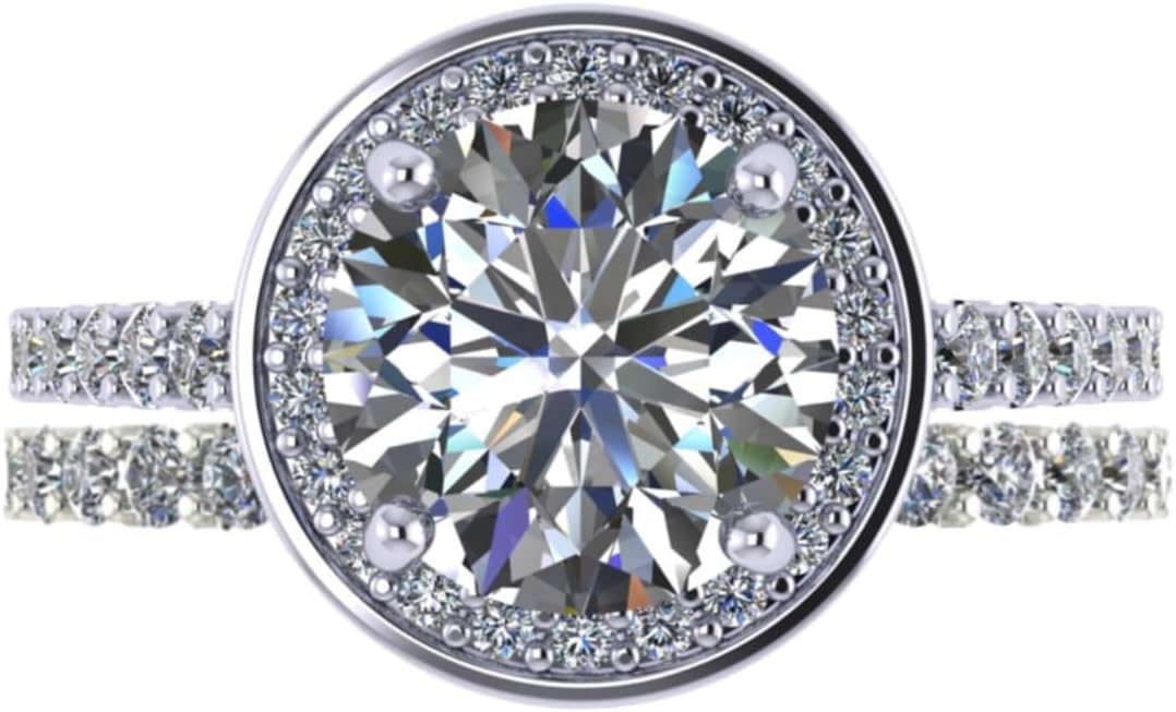 NANA Jewels Sterling Silver Engagement Rings for Women - Choose Simulated Morganite, Citrine, Aquamarine & More