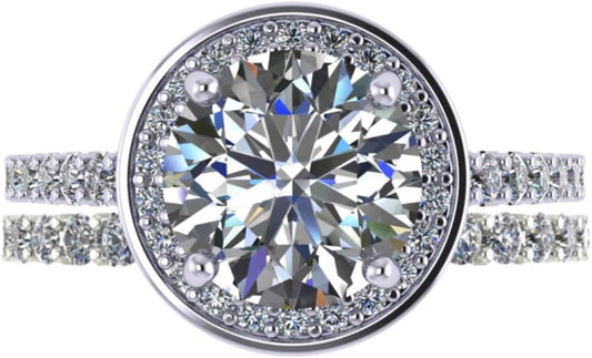 NANA Jewels Sterling Silver Engagement Rings for Women - Choose Simulated Morganite, Citrine, Aquamarine & More