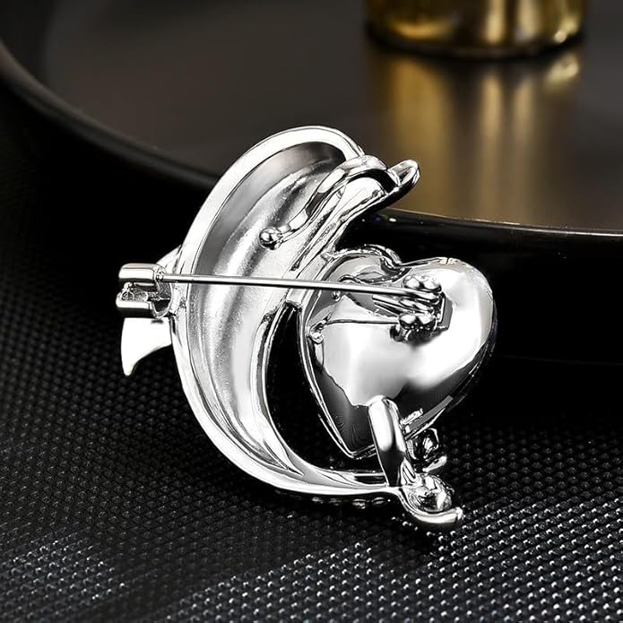 Animal Brooch for Women Girls 18k Gold Plated Animal Brooch Pin Rhinestone Animal Brooch Lapel Pin Jewelry Thanksgiving Day Birthday Wedding Gifts for Mom Wife