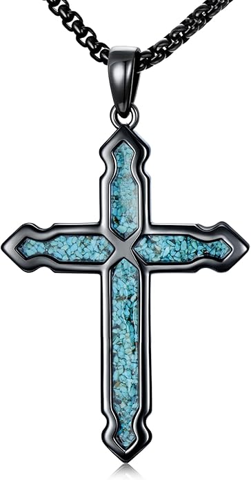 Cross Necklace for Men 925 Sterling Silver Celtic Cross Pendant Christian Jewelry Religious Christmas Gifts for Women