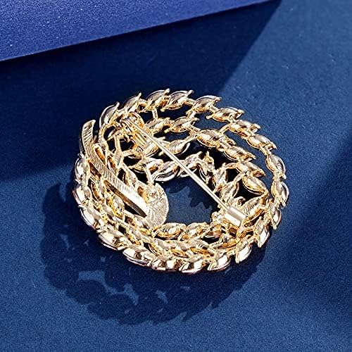 Brooch Pins for Women Girls Fashion Flower Crystal Rhinestone Pearl Jewelry